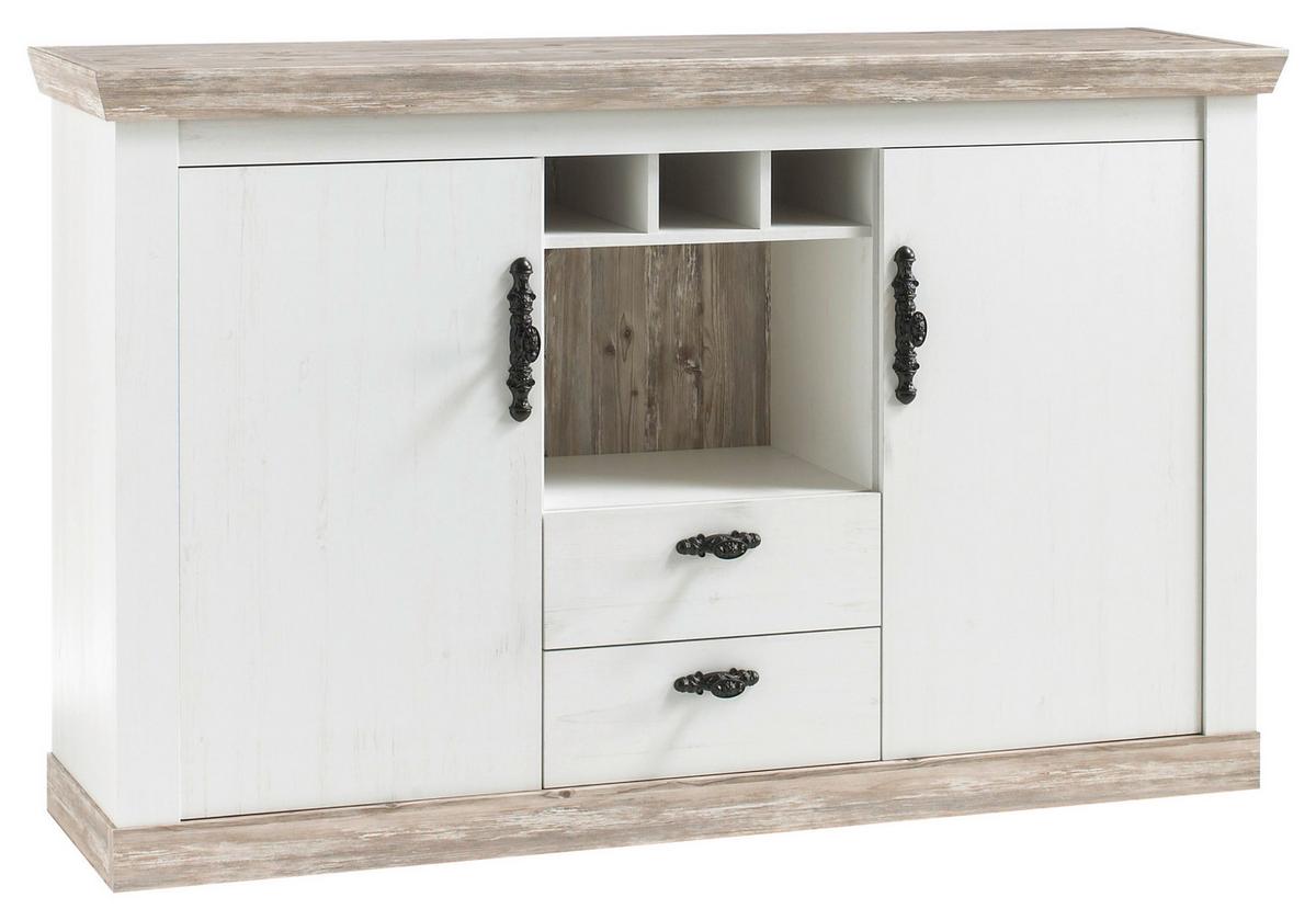 Sideboard Florenz Hellbraun/Pinienfarben B:167cm - Hellbraun/Pinienfarben, Design, Holzwerkstoff (167/104/44cm) - MID.YOU