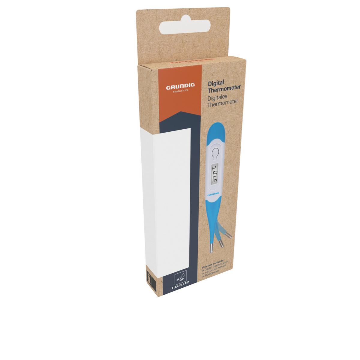 Stirnthermometer Digitales Thermometer 34210 - Blau, Basics, Kunststoff (12,4/1,8/0,9cm)