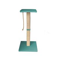 Kratzbaum Emmi Gr. 1 Türkis, Lxbxh: 45x45x77 Cm - Türkis, Basics, Holzwerkstoff/Textil (45/45/77cm)