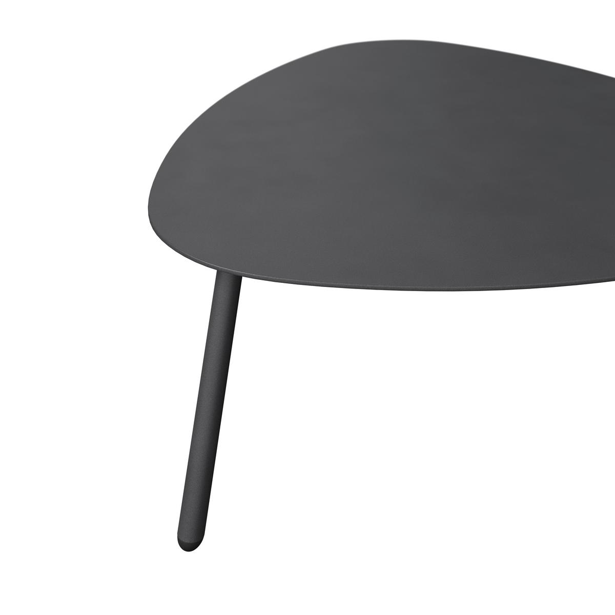 SADA STOLKŮ LEONIE - antracitová, Basics, kov (90/91/35cm) - Mömax