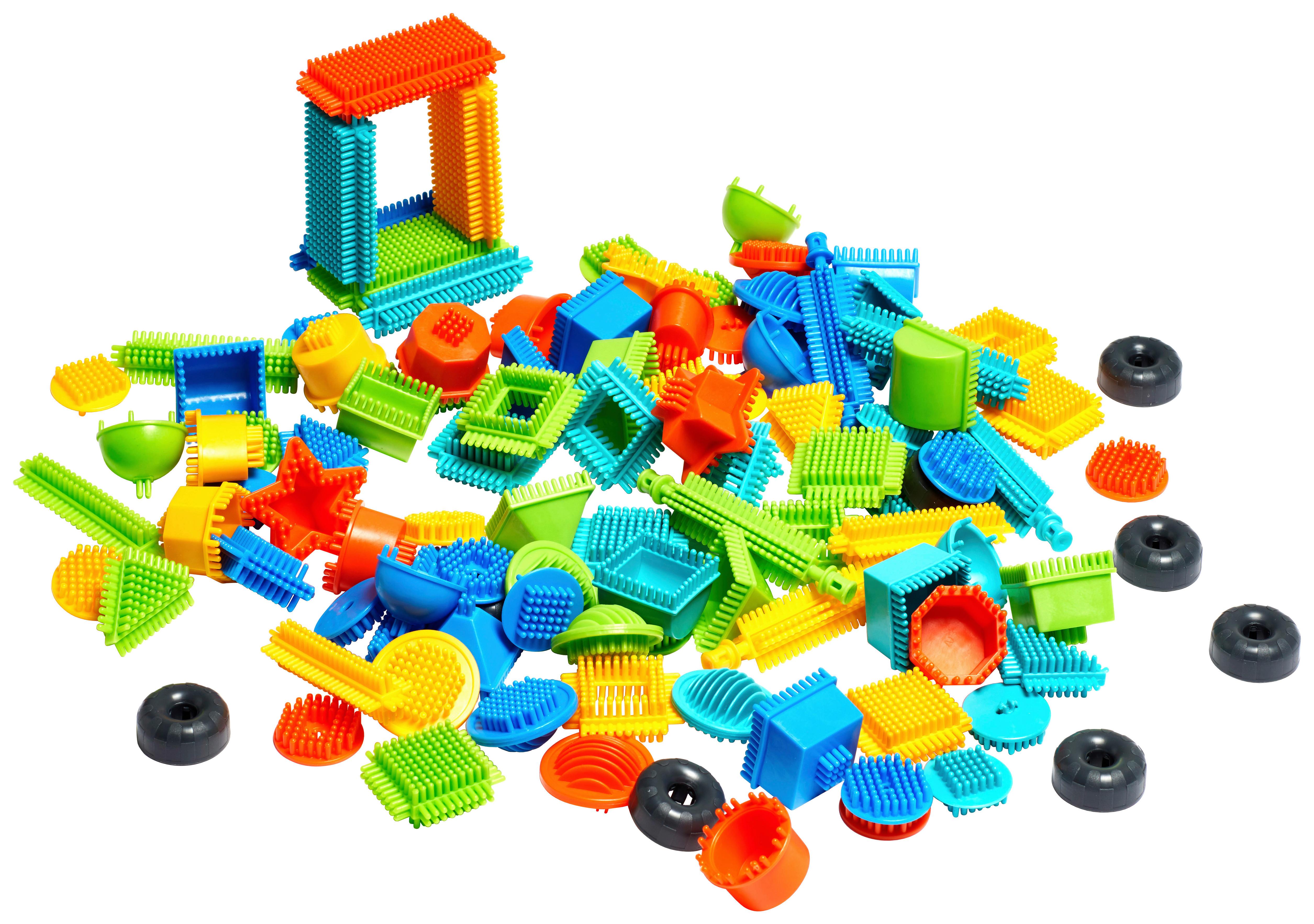 Steckbausteine Toys Bloko Bunt, Ab 1 Jahr - Blau/Gelb, Kunststoff