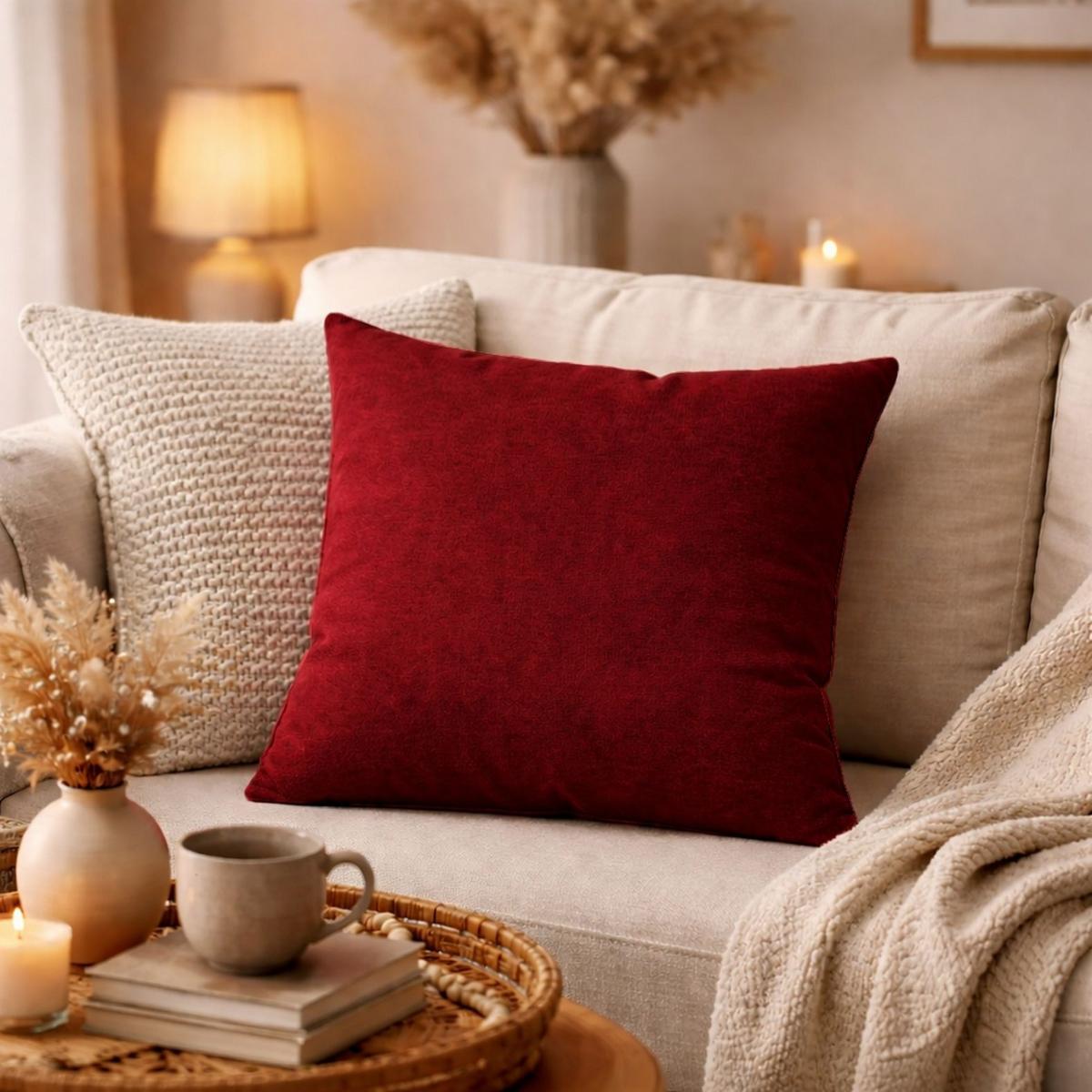ZIERKISSEN Bordeaux 40x40 cm - Bordeaux, Basics, Textil (40/40cm)