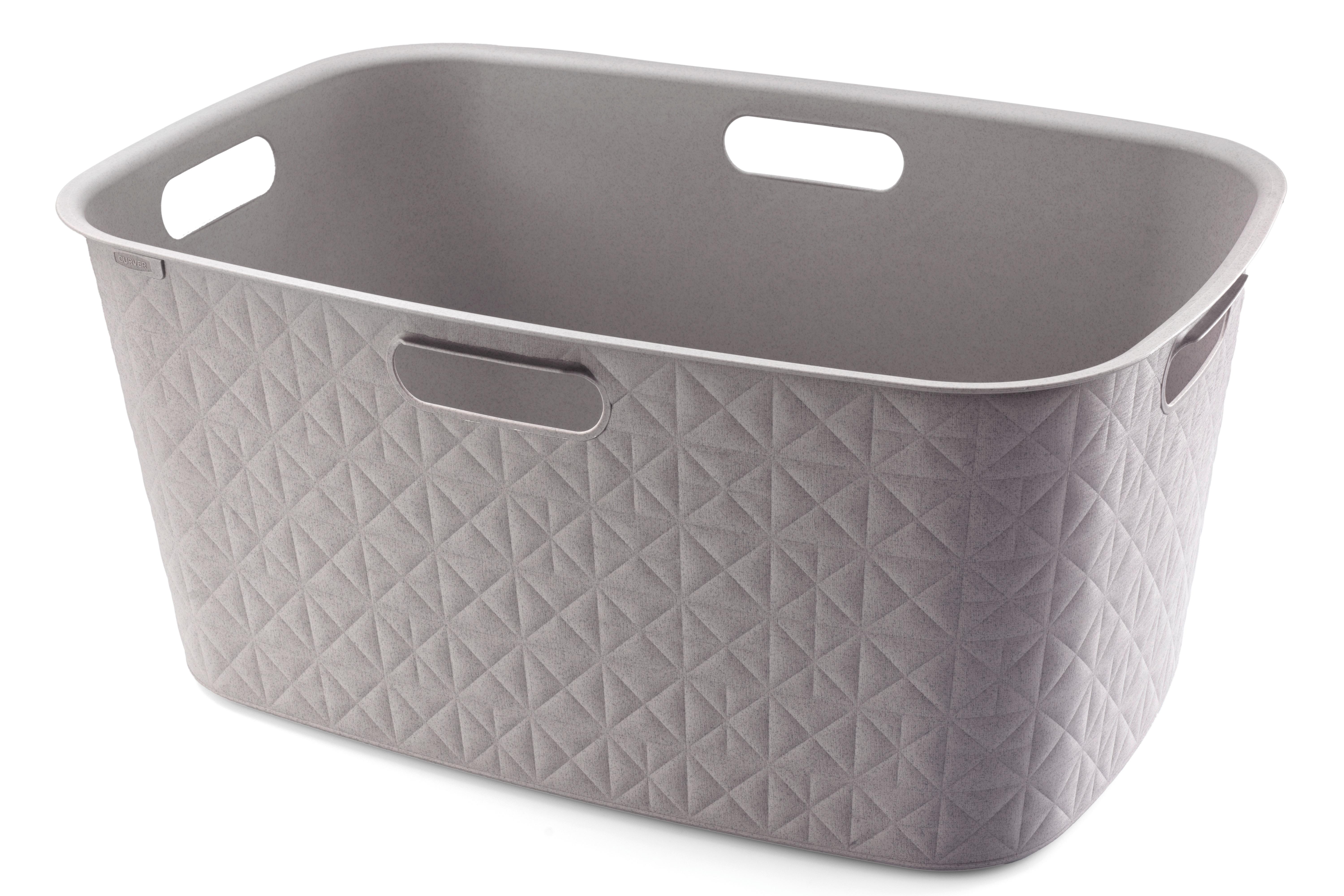 Kôš na bielizeň 46 L - sivá, Basics, plast (39,7/27,4/59,4cm) - Curver