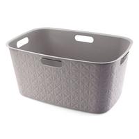 koš na prádlo 46 L - šedá, Basics, plast (39,7/27,4/59,4cm) - Curver