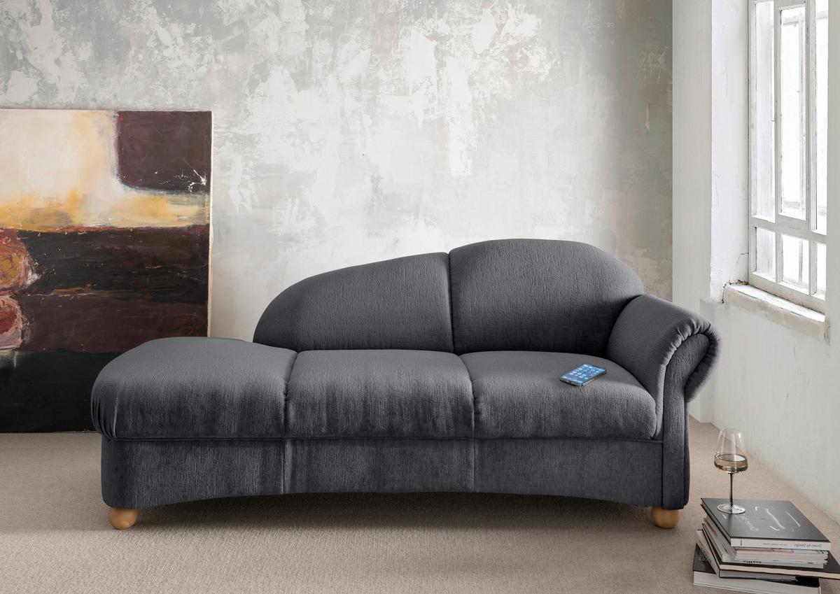 Ottomane Torello Anthrazit B: 190cm - Wildeiche/Anthrazit, KONVENTIONELL, Textil (190/84/86cm) - Livetastic