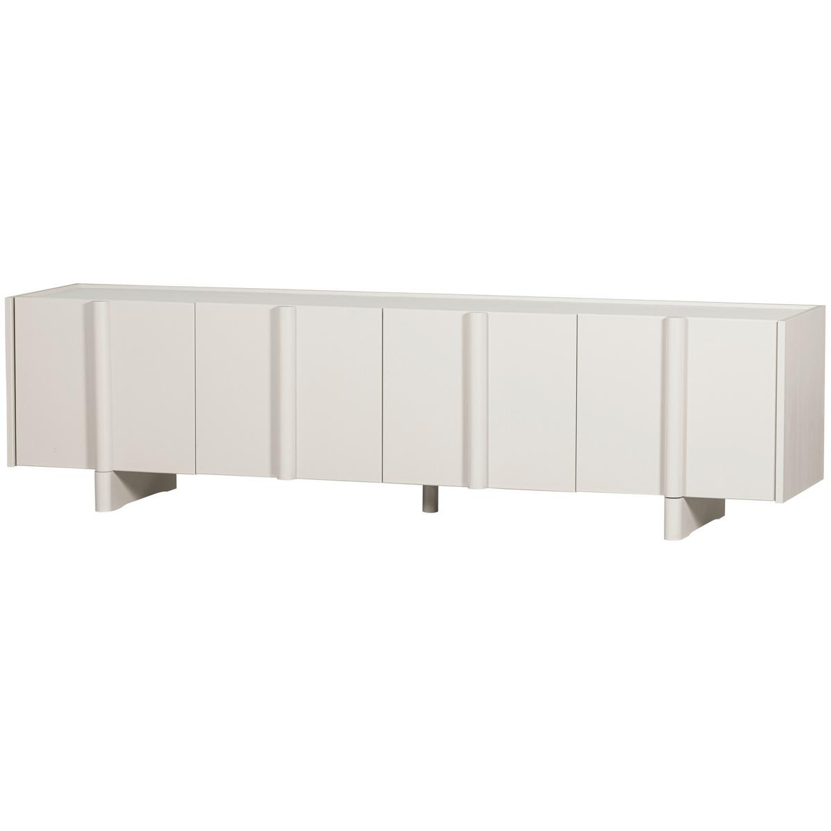 Lowboard Basu Hellgrau B: 200cm - Hellgrau, Design, Holz (200/53/46cm) - Livetastic