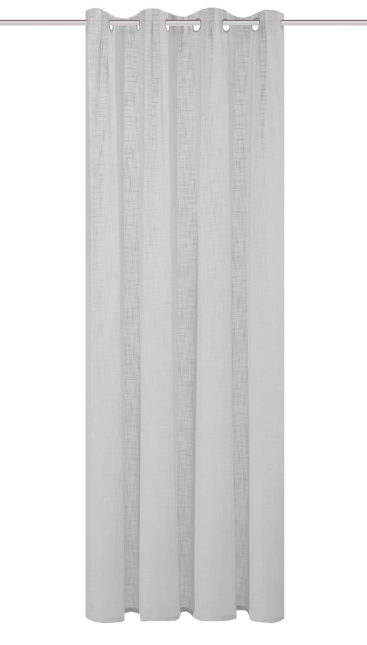 Ösenvorhang Softy - Grau, Basics, Textil (140/160cm)