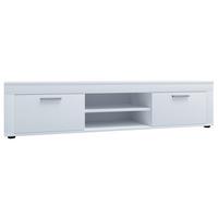 Lowboard Usilo Weiß B: 160 Cm - Schwarz/Weiß, Design, Holzwerkstoff (160/37/45cm) - MID.YOU