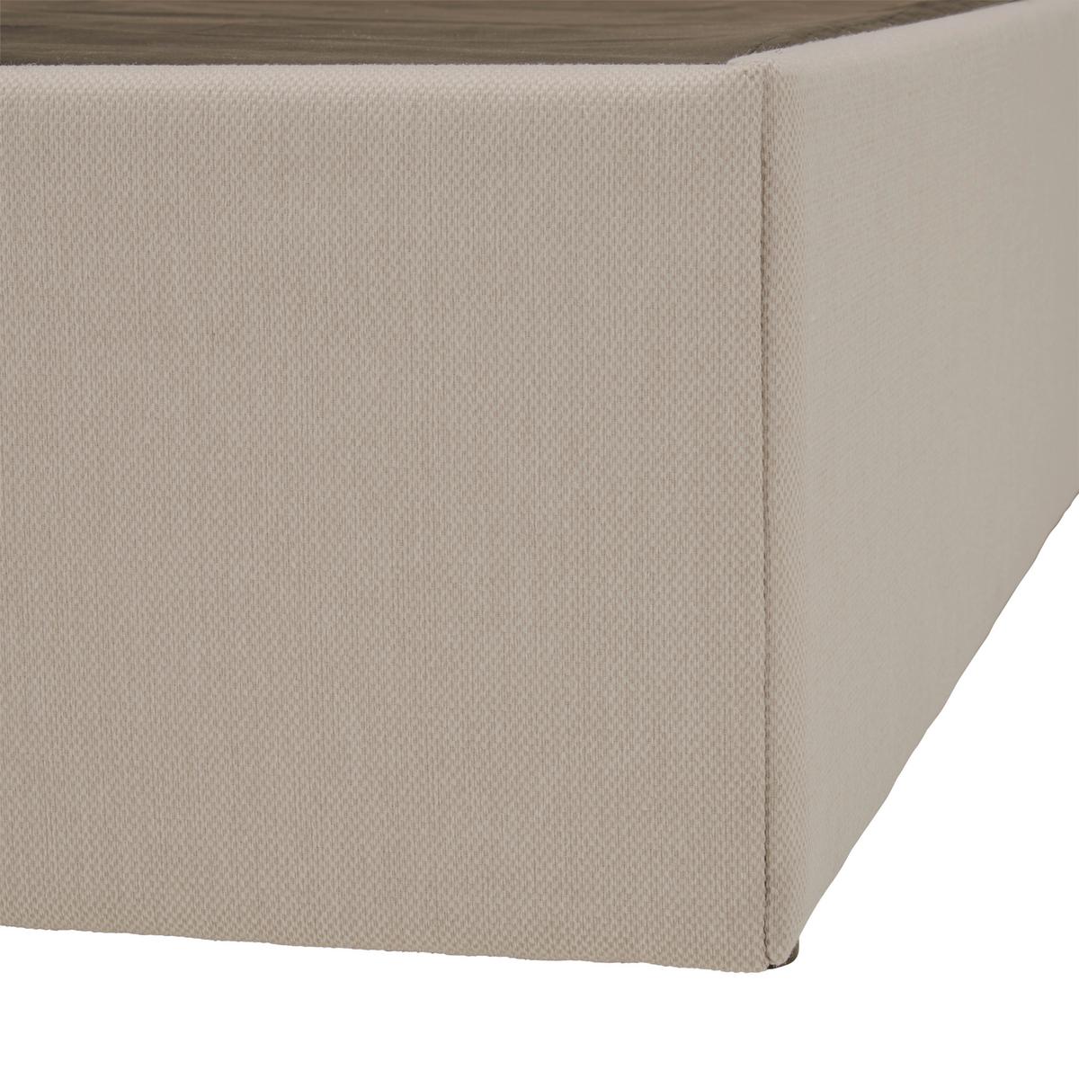 Boxbett mit Topper 120x200 Carolina - Sandfarben/Schwarz, KONVENTIONELL, Holz/Textil (120/200cm) - P & B