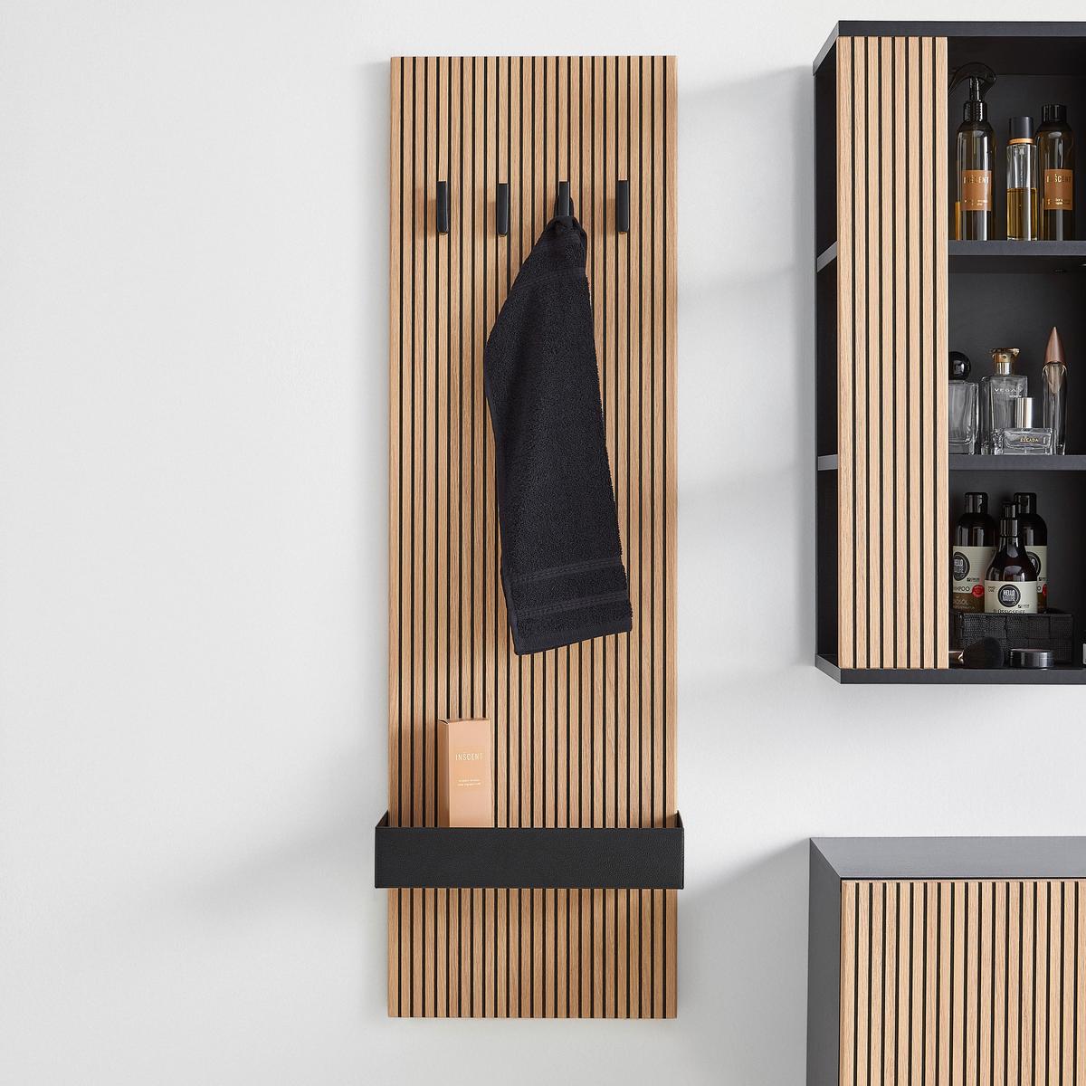 Nástěnný panel VENEZIA - barvy dubu, Lifestyle, kompozitní dřevo (35/115/15cm) - Mömax