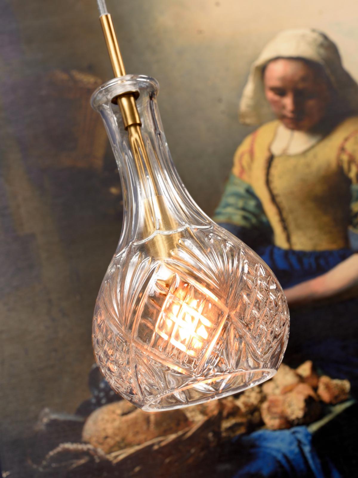 Hängeleuchte Brussels H: 14 cm 1-Flammig - Transparent, Design, Glas (14/14/30cm) - It's about Romi