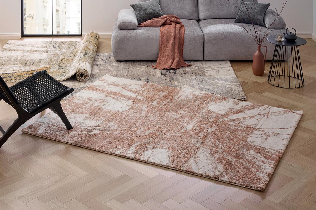 Webteppich My Bologna - Cognac/Creme, LIFESTYLE, Textil (80/150cm) - Obsession