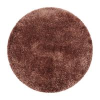Hochflor Teppich Kupfer Brilliant Rund Ø 160 cm - Kupferfarben, Basics, Textil (160cm)