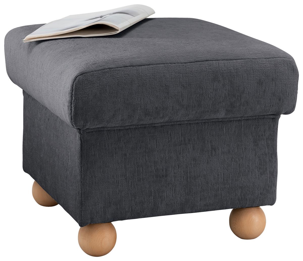 Hocker Torello Anthrazit B: 56cm - Wildeiche/Anthrazit, KONVENTIONELL, Textil (56/46/56cm) - Livetastic