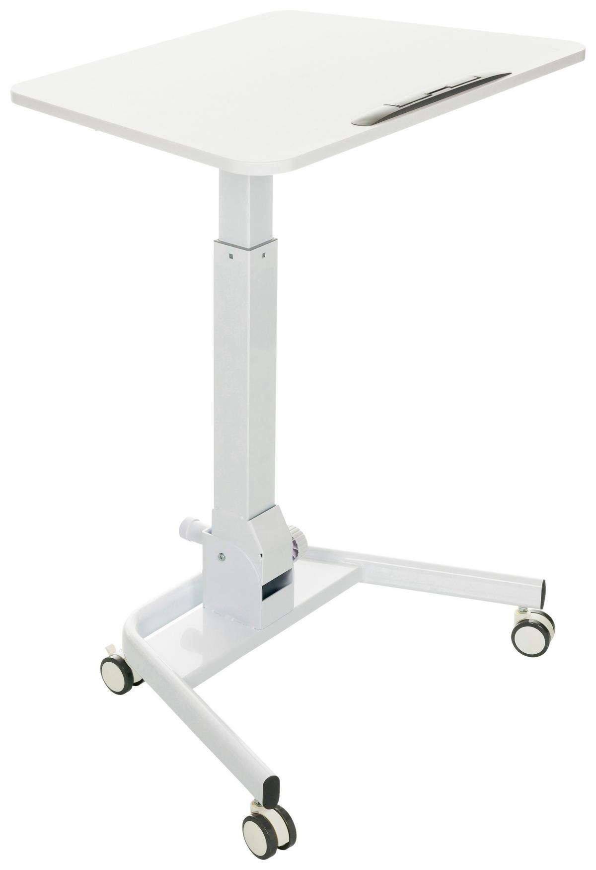 Sitz/stehtisch, Arbeitstisch Stand Vm-Su Ii - Weiß, Basics, Holzwerkstoff/Kunststoff (73/50/77cm) - MID.YOU