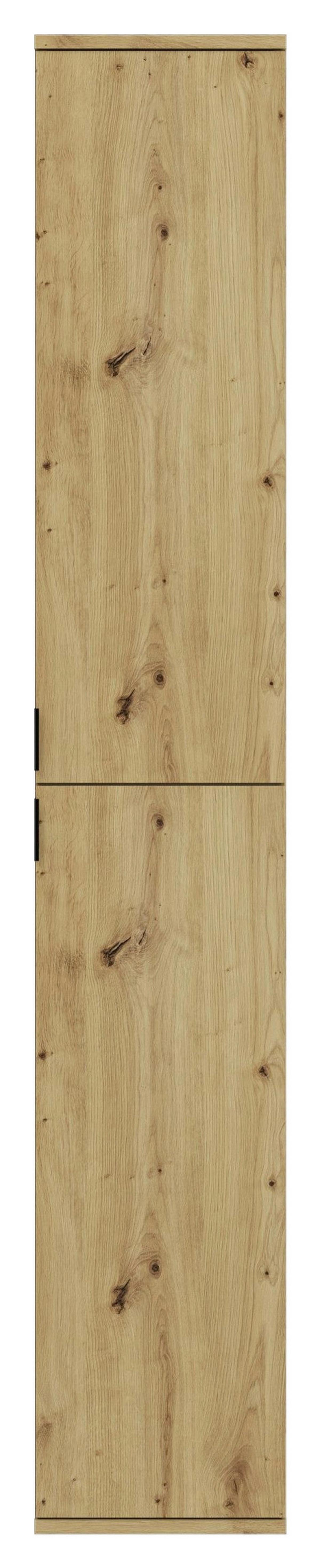 Garderobe Projekt X 4-teilig Eiche Artisan B: 213 Cm - KONVENTIONELL, Glas/Holzwerkstoff (213/193/34cm) - MID.YOU