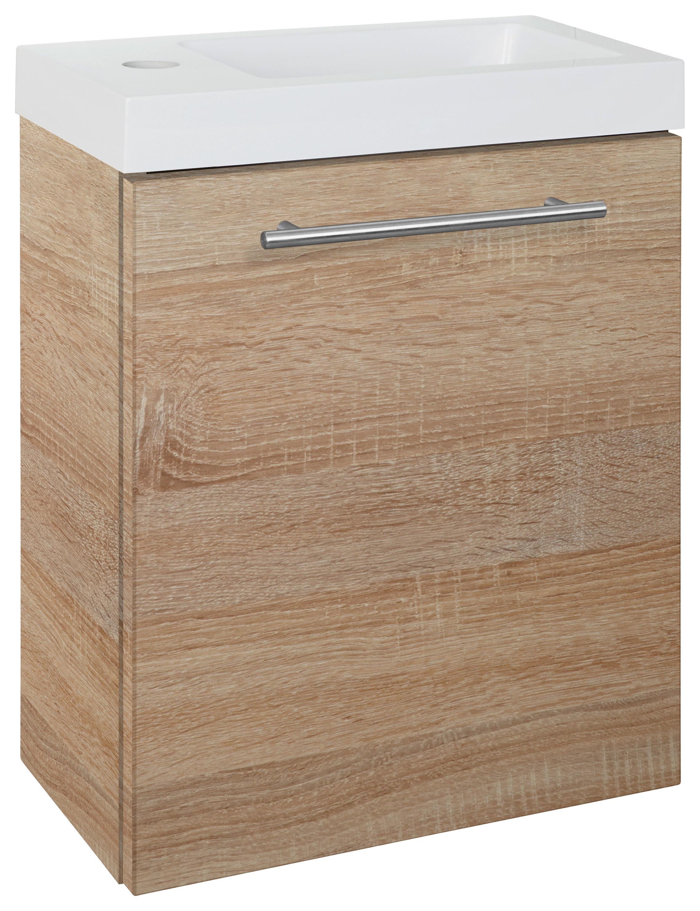 Waschbecken mit Unterschrank Fantasy B:. 40 cm Eiche Dekor