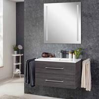 Badezimmer B.Perfekt Eichefarben 3-Teilig - Eichefarben/Weiß, Basics, Keramik/Holzwerkstoff (80cm) - MID.YOU