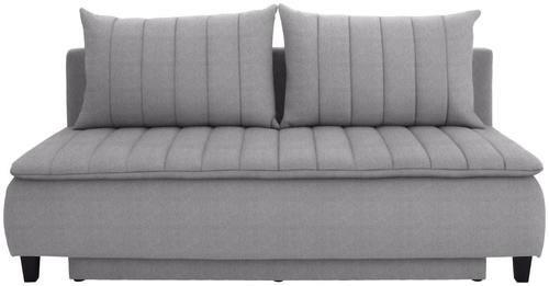 Boxspring pohovka na spaní Marino, šedobéžová - černá/šedobéžová, Moderní, dřevo/textil (208/102/96cm) - Luca Bessoni