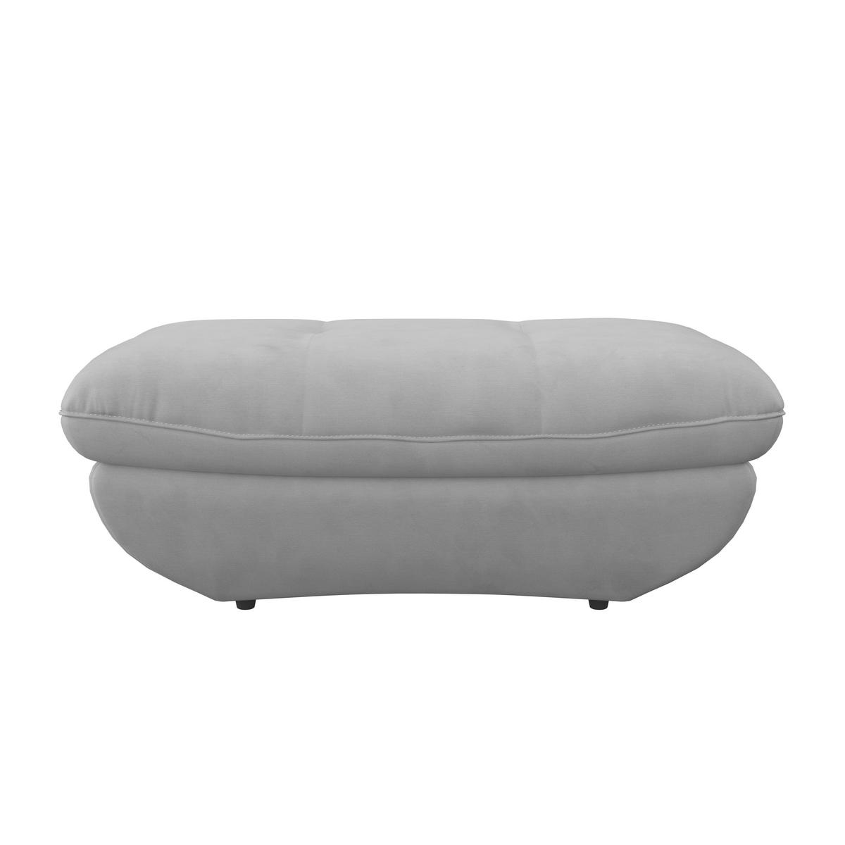 Hocker Park - Hellgrau/Schwarz, MODERN, Textil (107/75cm) - Luca Bessoni