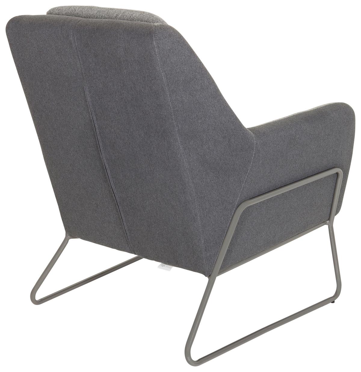 Polstersessel Lagun Hellgrau/dunkelgrau - Dunkelgrau/Hellgrau, MODERN, Textil (74/97/84cm) - MID.YOU