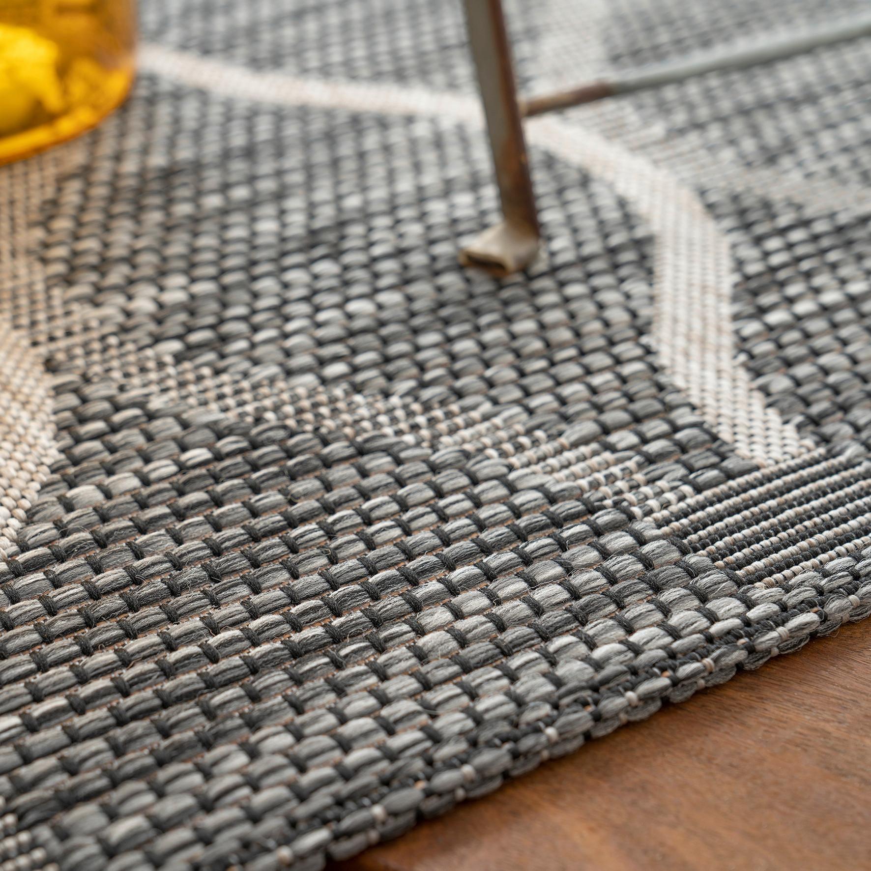 Flachwebteppich My Nordic 871 - Grau, Design, Textil (80/150cm) - Obsession