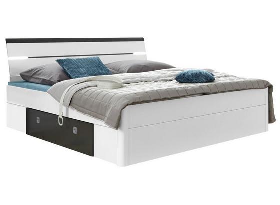 Bett Mars 180x200 Weiß/Lava - Anthrazit/Weiß, MODERN, Holzwerkstoff (185/97/216cm) Bett Mars 180x200 Weiß/Lava - Anthrazit/Weiß, MODERN, Holzwerkstoff (185/97/216cm)