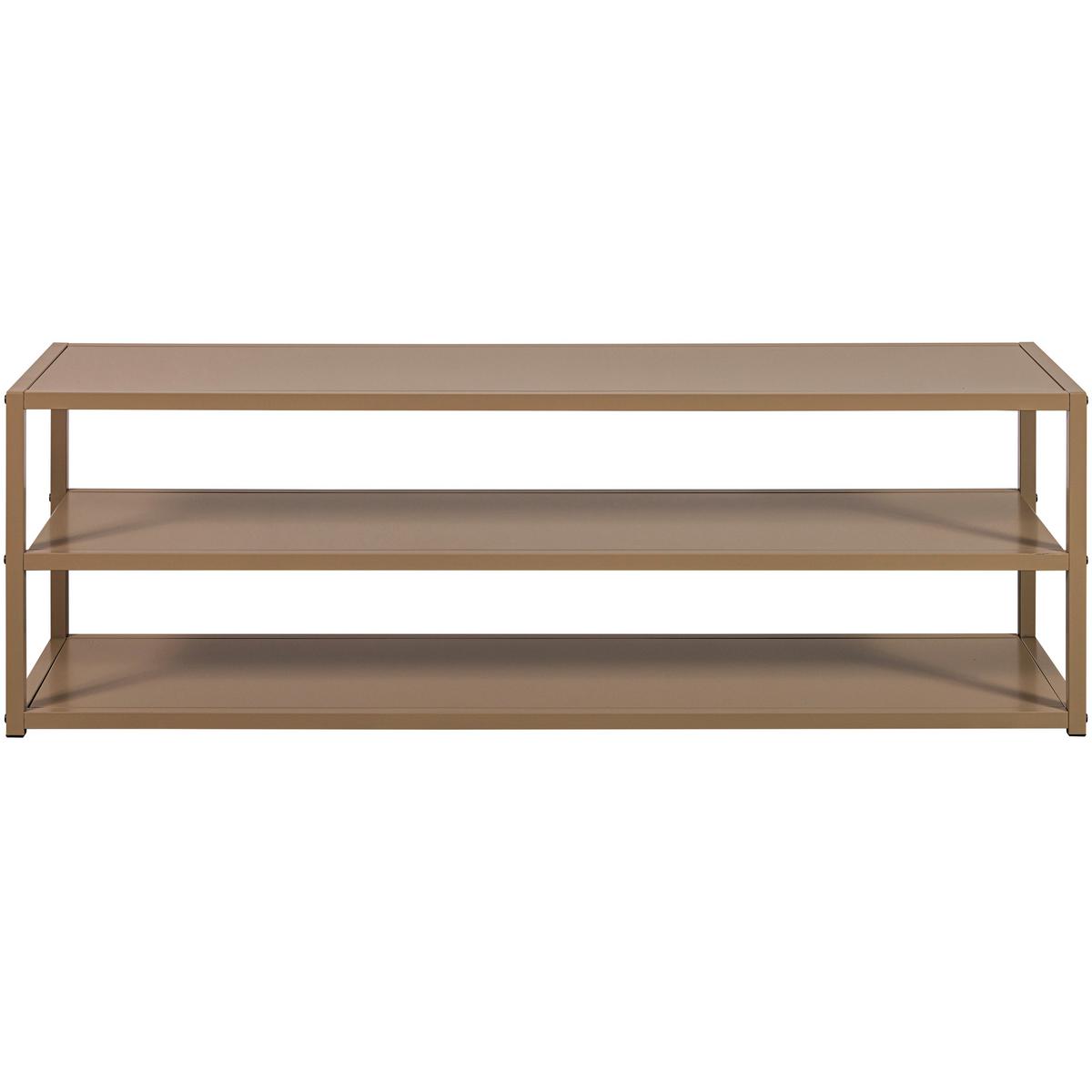 LOWBOARD Teun Braun B: 120cm - Braun, Design, Metall (120/40/35cm) - Livetastic