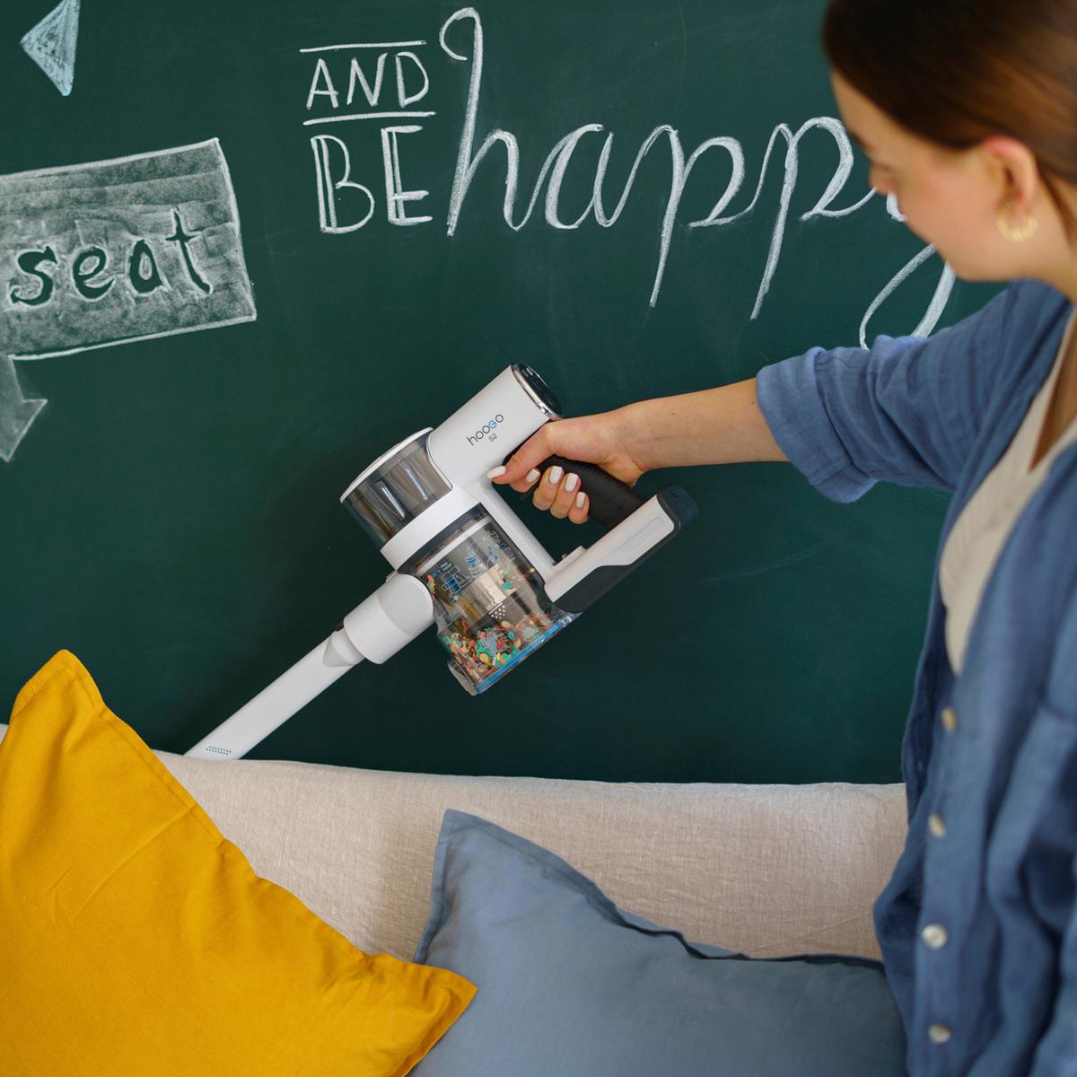 Akku-Handstaubsauger 200W, 35 min. Laufzeit - Dunkelgrau/Weiß, Basics, Kunststoff (30/21/10cm)