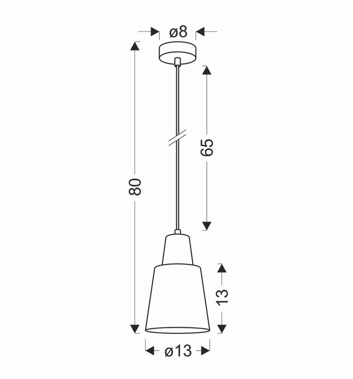 Pendelleuchte 50101259 Faro - Pink/Schwarz, Trend, Metall (13/13/80cm)