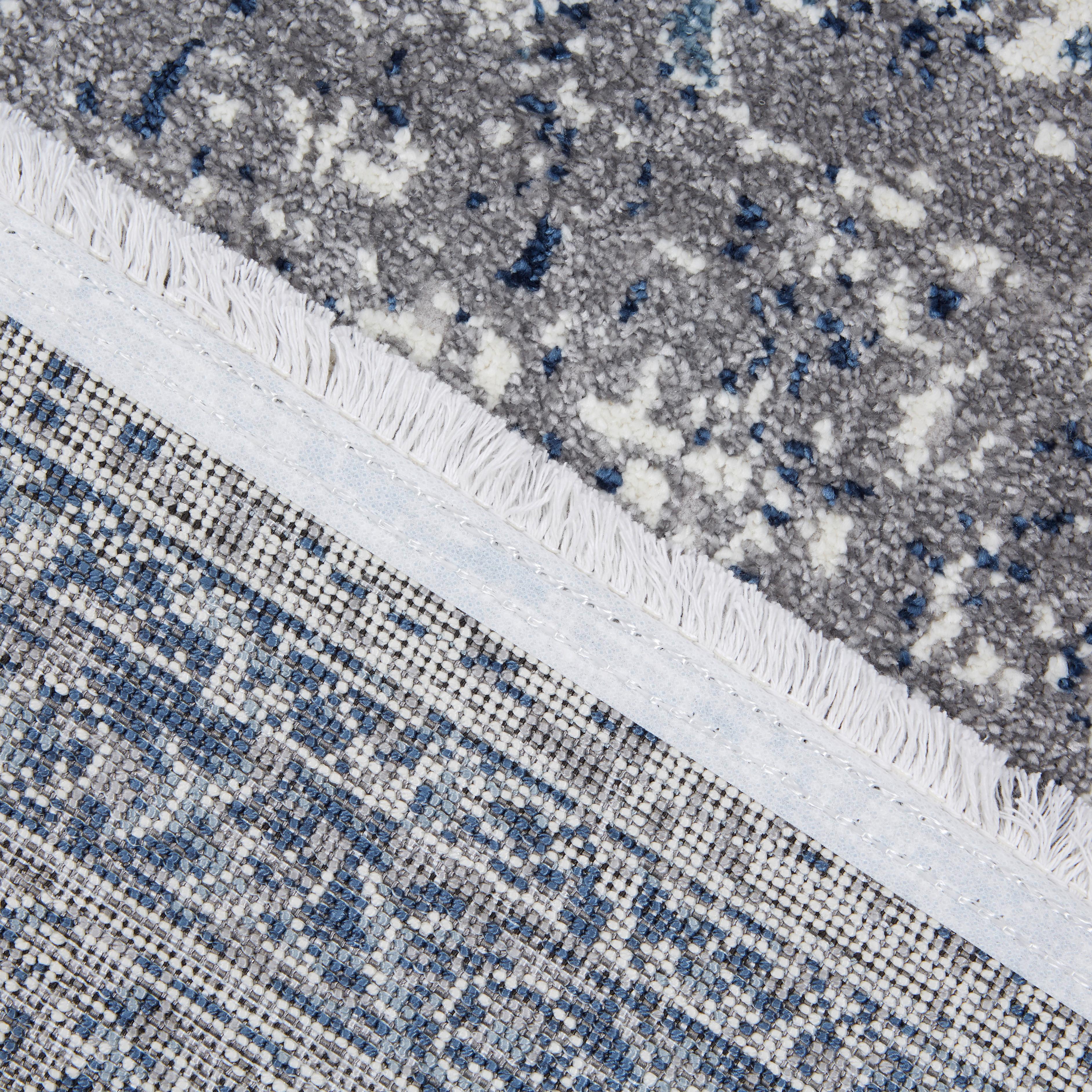 Tkaný Koberec Marcus 3, 160/230cm - svetlomodrá/krémová, textil (160/230cm) - Modern Living