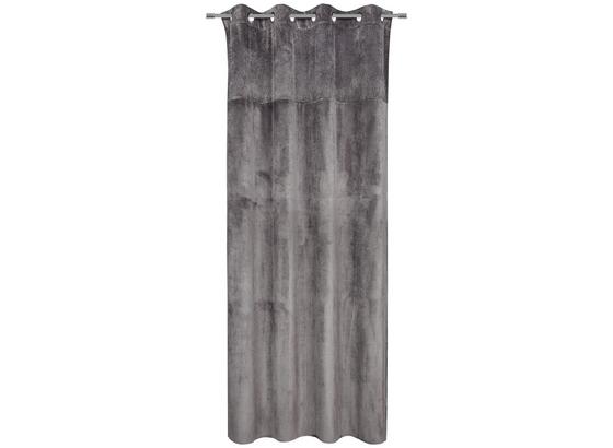 Záves S Krúžkami Diana - sivá, Štýlový, textil (140/245cm) - Premium Living Záves S Krúžkami Diana - sivá, Štýlový, textil (140/245cm) - Premium Living