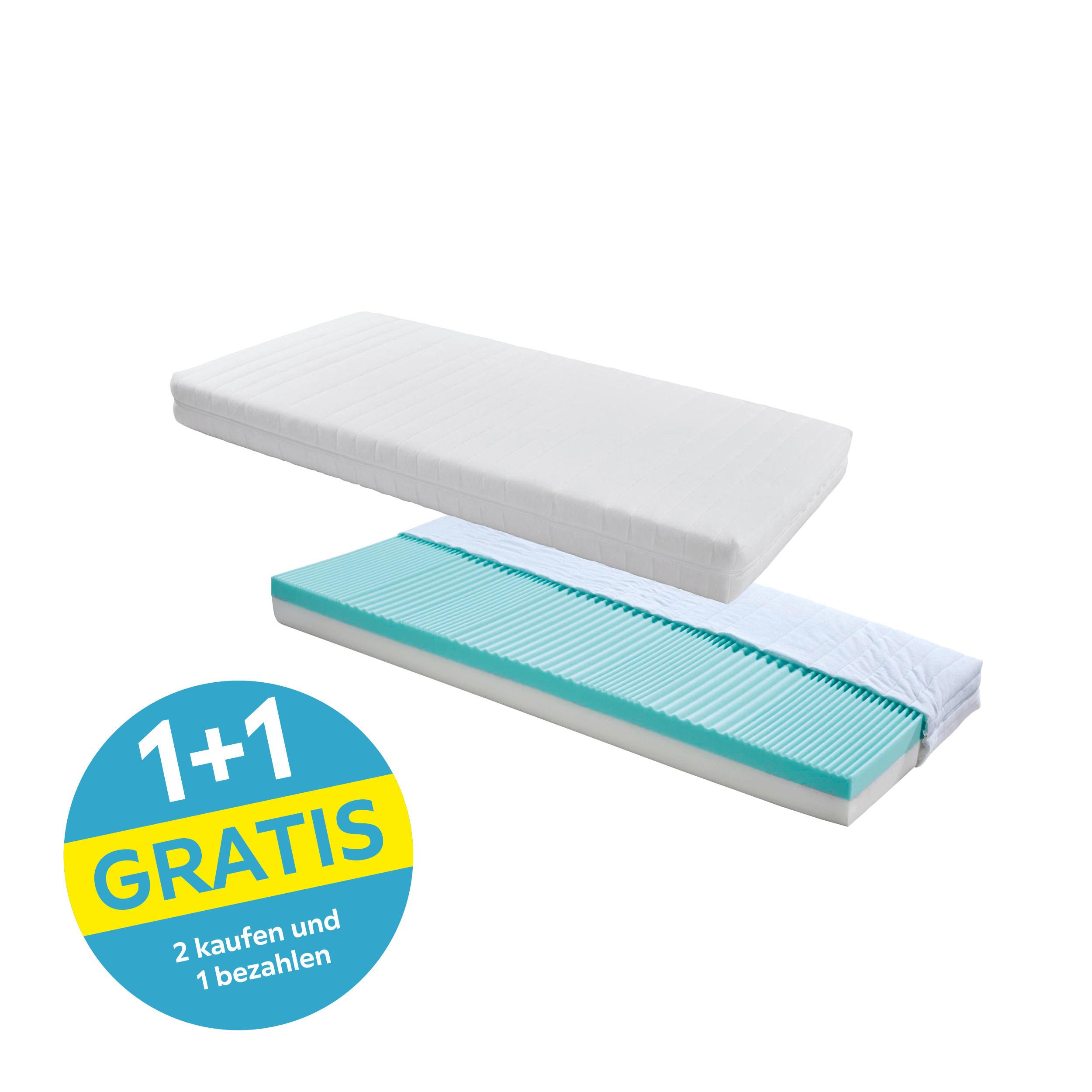 Kaltschaummatratze Lisi 90x200 cm H2 H: 17 cm - Weiß, KONVENTIONELL, Textil (90/200cm) - Primatex