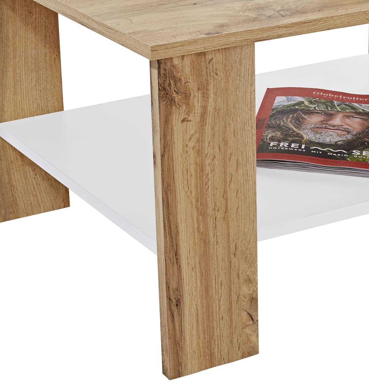 Dohányzóasztal Paolo *TOP ÁR* - Wotan tölgy/sötétszürke, Modern, faalapú anyag (90/41/55cm) - Best Price