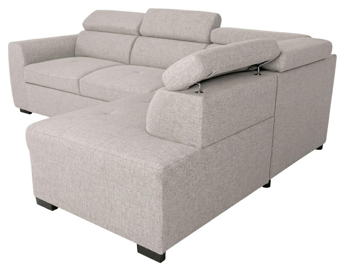 Rohová sedačka KELIO 2, obojstranná, sivohnedá - taupe, Modern (245/184cm) - Mömax