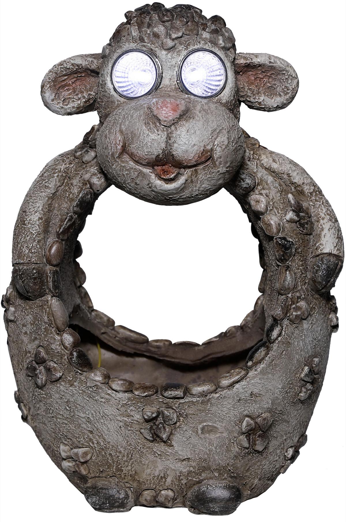 Szolárlámpa Malina - többszínű/szürke, Konventionell, műanyag (17/12/24,5cm) - Homezone
