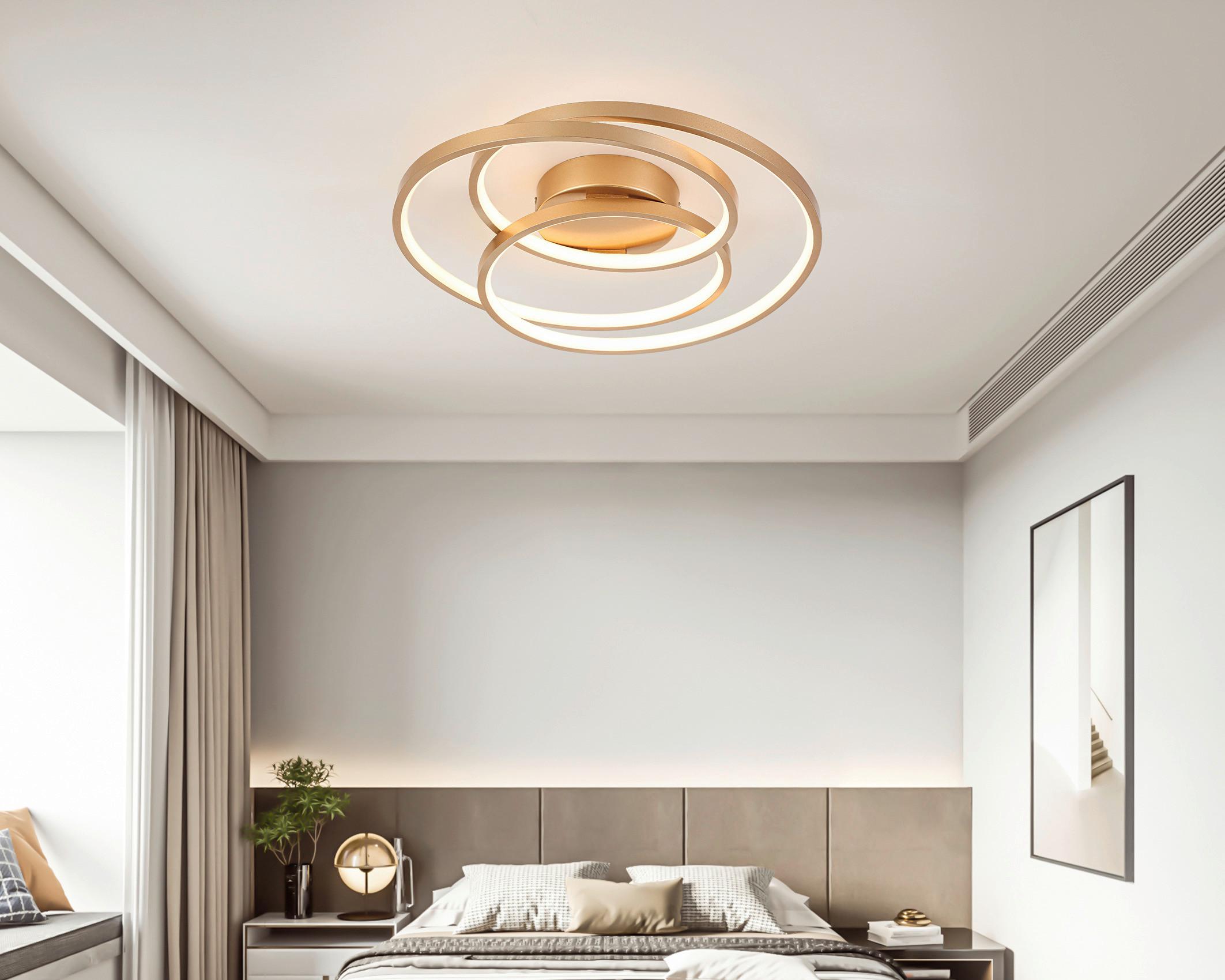 LED-Deckenleuchte Carina - Cappuccino, MODERN, Kunststoff/Metall (40/8cm) - Luca Bessoni