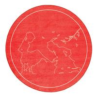 Kinderteppich Gr-905r - Rot, Trend, Textil (130cm)