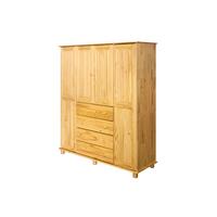 Drehtürenschrank Naturfarben B: 156 Cm - Naturfarben, Natur, Holz (156/177/52cm) - Livetastic