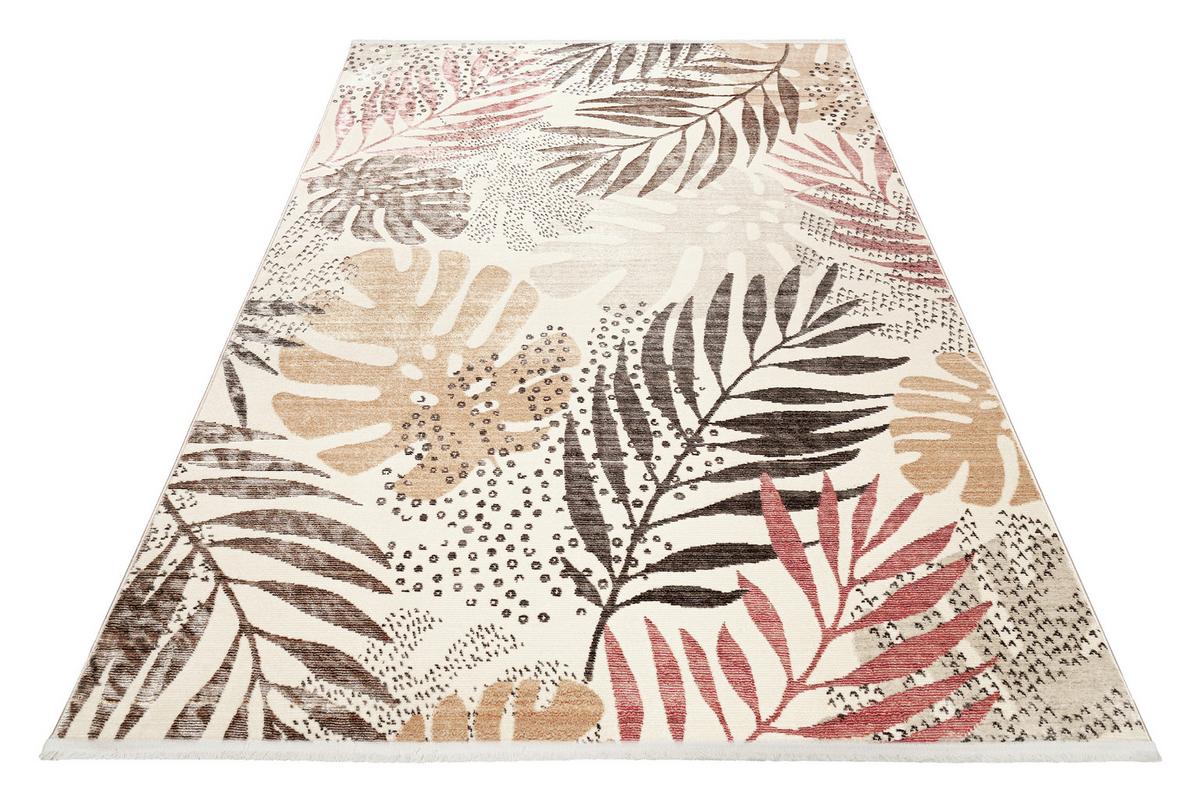 Webteppich Florence Braun/rot/beige 200x290 Cm - Beige/Rot, KONVENTIONELL, Textil (200/290cm) - Esprit
