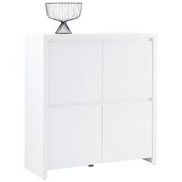 KOMODA LARIOS B -EXKLUSIV- - bílá/černá, Moderní, kompozitní dřevo/plast (105/112/40cm) - Mömax