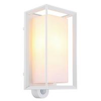 Außenleuchte 31982ws Sensor - Weiß, KONVENTIONELL, Kunststoff/Metall (13/12,2/28cm) - Globo