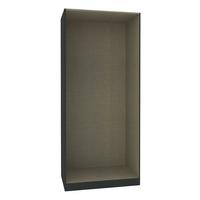 KORPUS ŠATNÍ SKŘÍNĚ UNIT - antracitová, Moderní, kompozitní dřevo (91,1/210/56,5cm) - Ondega