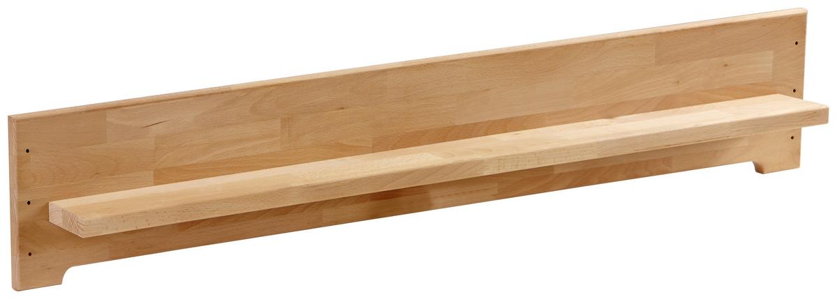 REGÁL K POSTELI ELISABETH - jádrový buk, Konvenční, dřevo (140/21/10cm)