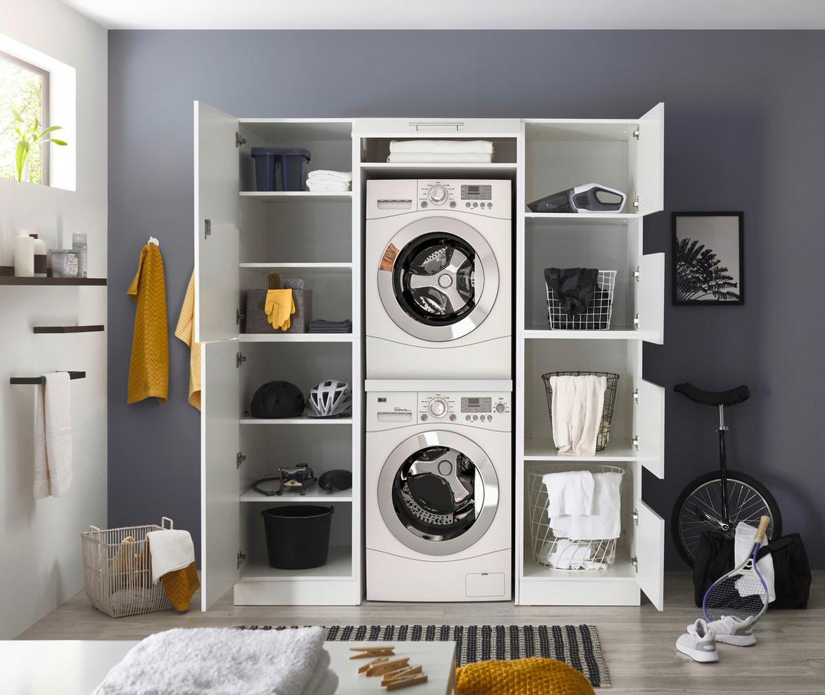 Hauswirtschaftsraum Clara - Weiß, KONVENTIONELL, Holzwerkstoff (167,4/200/67,6cm) - Respekta