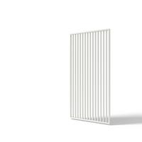 Pergola-Seitenteil Pl-P-V-113-Wss - Weiß Hochglanz, Basics, Metall (113,3/233,5/6,5cm)