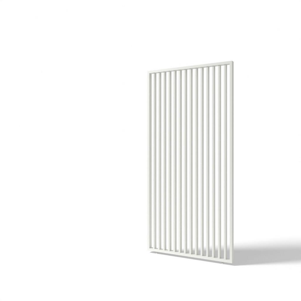 Pergola-Seitenteil 123x233 cm, Weiß