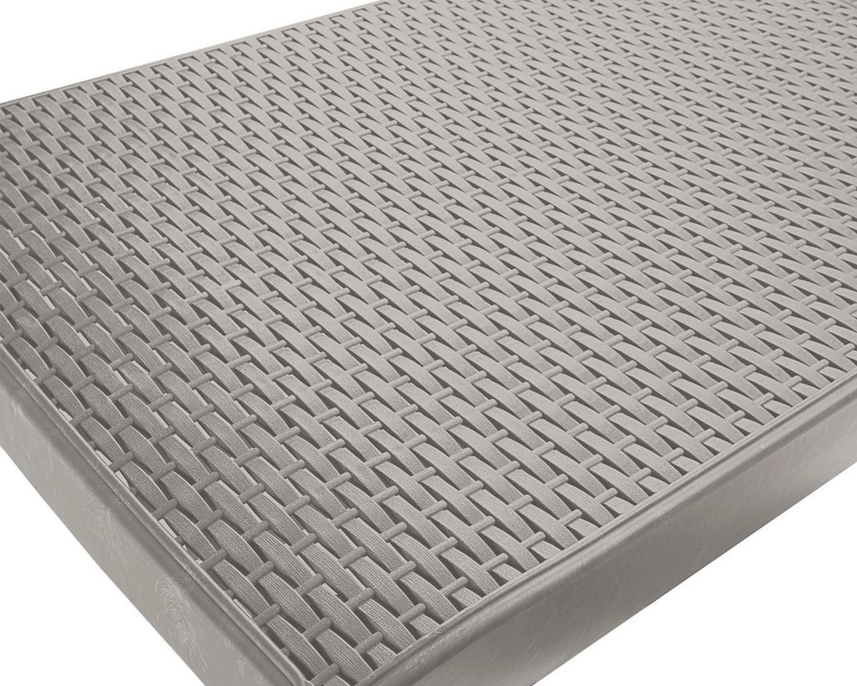 Sonnenliege Numana Kunststoff Verstellbar - Taupe, Basics, Kunststoff (180/29/60cm)