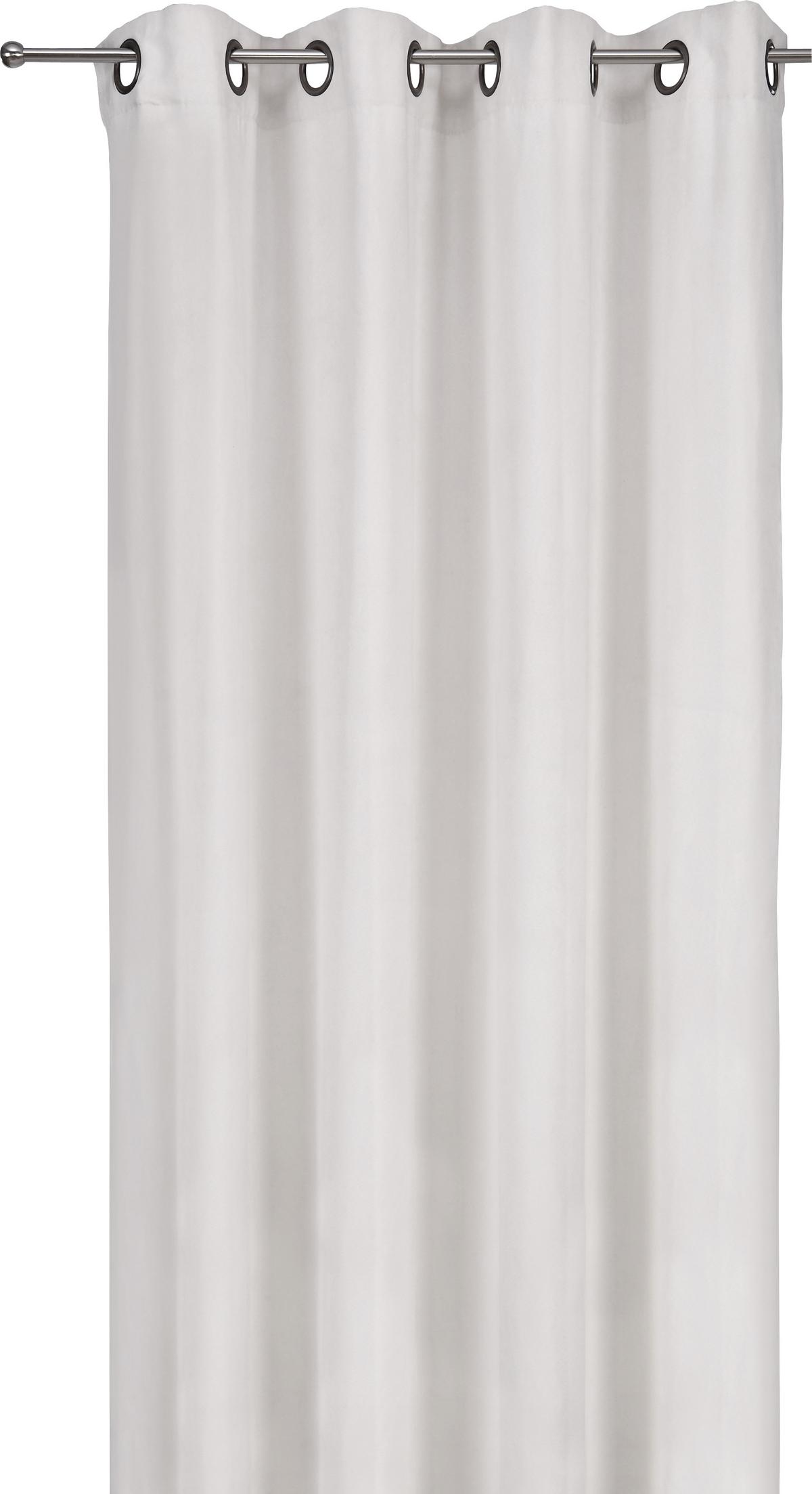 ZÁVĚS S OČKY Velours, 140/245cm, písková - pískové barvy, Moderní, textil (140/245cm) - Modern Living