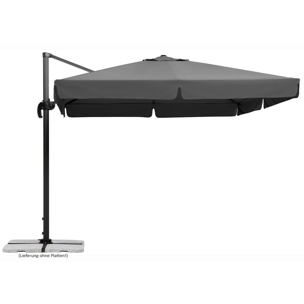 Ampelschirm Rhodos BHT: 359x273x300 cm Anthrazit